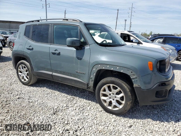 2017 Jeep Renegade Latitude with VIN ZACCJBBB9HPF65454, listed as a Copart auction lot 53787315 with 82,689 mi miles and Salvage Title. Bid and sale history available at carsss.com. Image 4.