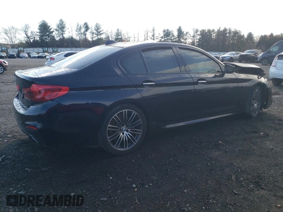 2017 BMW 5 Series 530i xDrive with VIN WBAJA7C33HG904294, listed as a Copart auction lot 81557244 with Not Provided miles and Salvage Title. Bid and sale history available at carsss.com. Image 3.