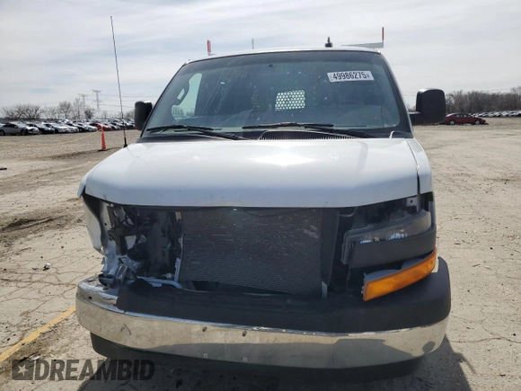 2022 GMC Savana Cargo z VIN 1GTW7AFP4N1147665, wystawiony jako Copart lot #54802085 z przebiegiem 42 261 mil mil oraz Szkody całkowita. Historia ofert i sprzedaży dostępna na DreamBid. Obrazek 5.