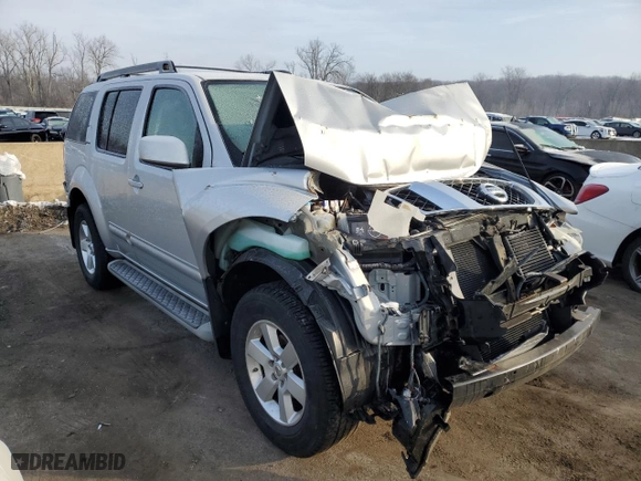 2011 Nissan Pathfinder Silver with VIN 5N1AR1NBXBC628980, listed as a Copart auction lot 85358044 with 0 mi miles and Salvage Title. Bid and sale history available at carsss.com. Image 4.