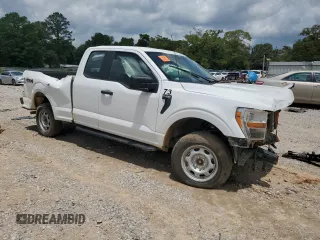 2022 Ford F-150 XL with VIN 1FTEX1EB2NKE47152, listed as a Copart auction lot 58503165 with 79,834 mi miles and Salvage title. Bid and sale history available at DreamBid. Image 4.