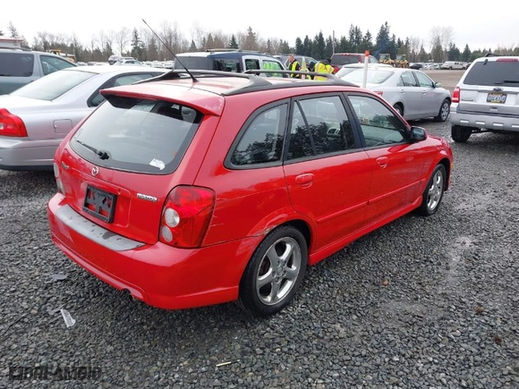 2002 Mazda Protege5 with VIN JM1BJ245221591260, listed as a IAAI auction lot 41755724 with 228,715 mi miles. Bid and sale history available at carsss.com. Image 4.