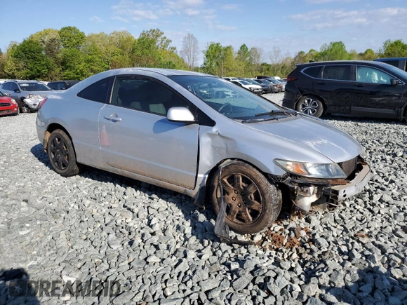 2009 Honda Civic Cpe LX with VIN 2HGFG12649H528681, listed as a Copart auction lot 53290745 with 156,798 mi miles and Salvage Title. Bid and sale history available at carsss.com. Image 4.