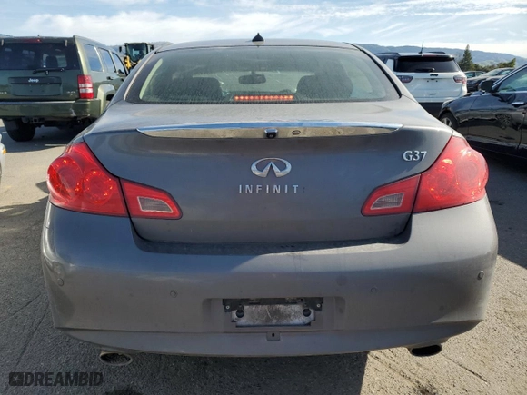 2012 Infiniti G37 Sedan Journey with VIN JN1CV6AP1CM628744, listed as a Copart auction lot 45713985 with 0 mi miles and Salvage Title. Bid and sale history available at carsss.com. Image 6.