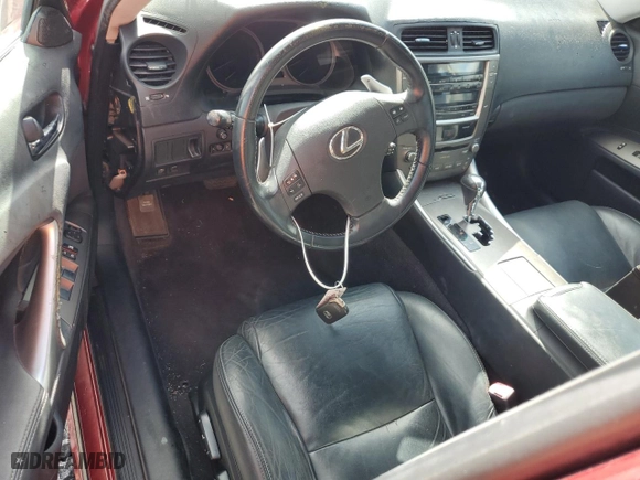 2010 Lexus IS 250 with VIN JTHBF5C26A5118591, listed as a Copart auction lot 51152045 with NaN miles and Salvage Title. Bid and sale history available at carsss.com. Image 8.