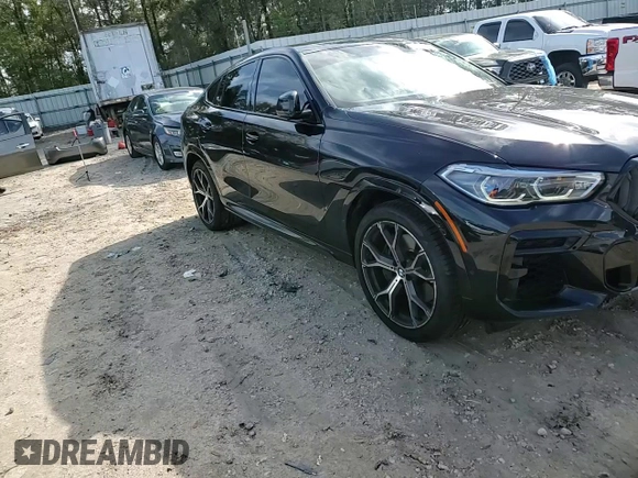 2022 BMW X6 xDrive40i with VIN 5UXCY6C01N9K49185, listed as a Copart auction lot 49020645 with 36,200 mi miles and Salvage Title. Bid and sale history available at carsss.com. Image 11.