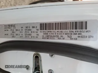 2018 Ram 1500 SLT with VIN 1C6RR7GG9JS247393, listed as a Copart auction lot 81691174 with 55,564 mi miles and Salvage title. Bid and sale history available at DreamBid. Image 12.