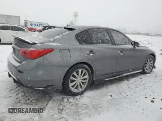 2014 Infiniti Q50 Premium with VIN JN1BV7AR5EM693165, listed as a Copart auction lot 44859235 with 0 mi miles and Salvage Title. Bid and sale history available at carsss.com. Image 3.