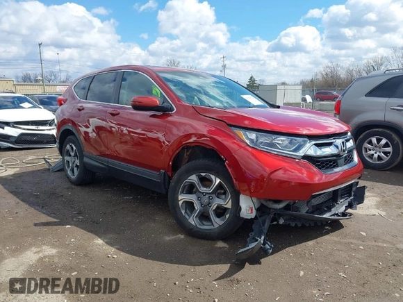 2017 Honda CR-V EX-L with VIN 5J6RW2H89HL053358, listed as a IAAI auction lot 41860728 with 83,512 mi miles. Bid and sale history available at carsss.com. Image 1.