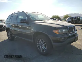 2005 BMW X5 3.0i with VIN 5UXFA13585LU49337, listed as a Copart auction lot 75214894 with 147,241 mi miles and Salvage Title. Bid and sale history available at carsss.com. Image 4.