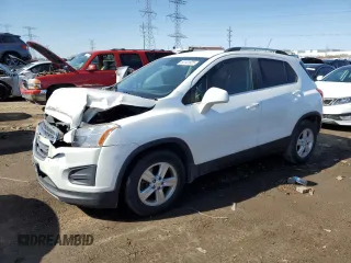 2016 Chevrolet Trax LT z VIN KL7CJLSB1GB674051, wystawiony jako Copart lot #52141825 z przebiegiem 96 211 mil mil oraz Szkoda całkowita • Salvage title. Historia ofert i sprzedaży dostępna na DreamBid. Obrazek 1.