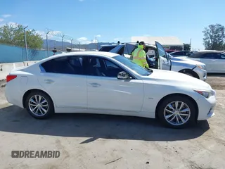 2017 Infiniti Q50 2.0t with VIN JN1CV7AP5HM641865, listed as a IAAI auction lot 41931936 with 109,046 mi miles. Bid and sale history available at carsss.com. Image 13.