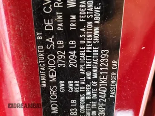 2019 Kia Forte LXS with VIN 3KPF24AD1KE112393, listed as a Copart auction lot 60515485 with 45,725 mi miles and Salvage title. Bid and sale history available at DreamBid. Image 13.