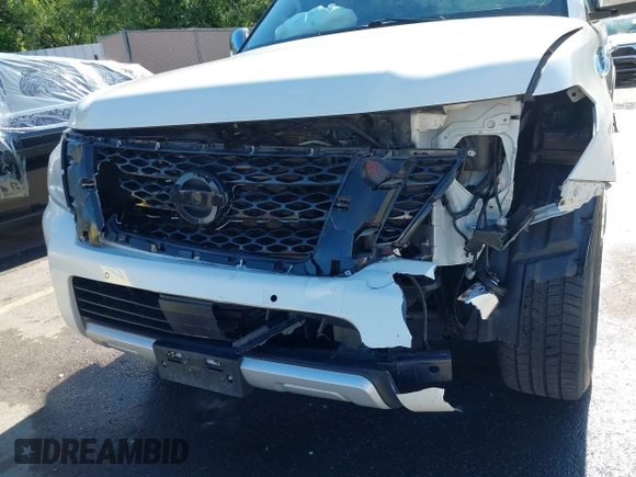 2018 Nissan Armada Platinum with VIN JN8AY2NE7J9730759, listed as a IAAI auction lot 39541925 with 83,001 mi miles. Bid and sale history available at carsss.com. Image 6.