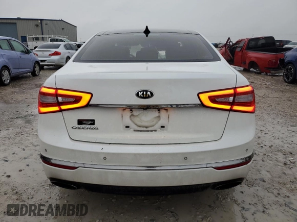 2016 Kia Cadenza Premium with VIN KNALN4D76G5217981, listed as a Copart auction lot 69538064 with 154,305 mi miles and Salvage Title. Bid and sale history available at carsss.com. Image 6.