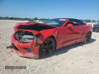 2017 Chevrolet Camaro 1SS with VIN 1G1FF3D74H0154121, listed as a Copart auction lot 56411705 with 98,636 mi miles and Salvage title. Bid and sale history available at DreamBid. Image 1.