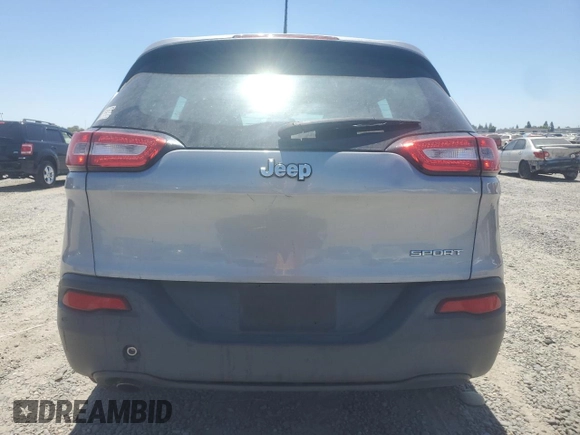 2016 Jeep Cherokee Sport with VIN 1C4PJLAB8GW207708, listed as a Copart auction lot 64078895 with 136,300 mi miles and Clean title. Bid and sale history available at DreamBid. Image 6.