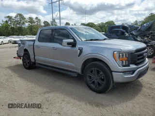 2021 Ford F-150 XL with VIN 1FTEW1C50MFA45654, listed as a Copart auction lot 56936595 with 103,189 mi miles and Salvage title. Bid and sale history available at DreamBid. Image 4.
