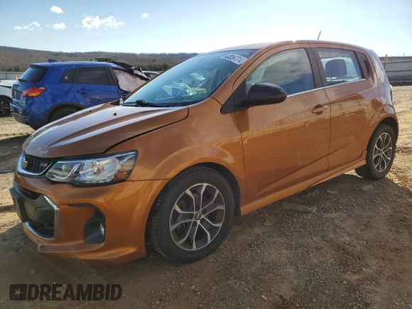 2017 Chevrolet Sonic LT with VIN 1G1JD6SB4H4130953, listed as a Copart auction lot 86092314 with 215,471 mi miles and Salvage Title. Bid and sale history available at carsss.com. Image 1.