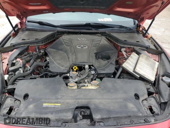 2019 Infiniti Q50 RED SPORT 400 with VIN JN1FV7AP5KM761024, listed as a Copart auction lot 85488304 with 91,709 mi miles and Salvage Title. Bid and sale history available at carsss.com. Image 11.