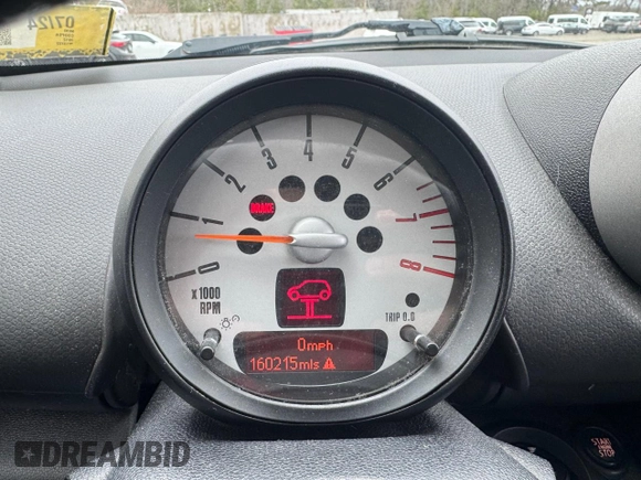 2012 MINI Countryman S with VIN WMWZC5C56CWM13722, listed as a Copart auction lot 59056595 with 160,215 mi miles and Clean title. Bid and sale history available at DreamBid. Image 8.