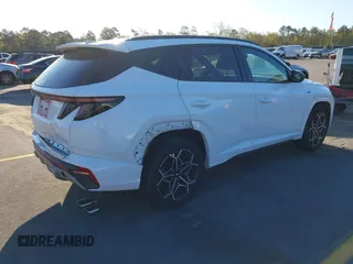 2022 Hyundai Tucson N Line with VIN KM8JF3AE6NU122193, listed as a IAAI auction lot 41880185 with 17,966 mi miles. Bid and sale history available at carsss.com. Image 4.