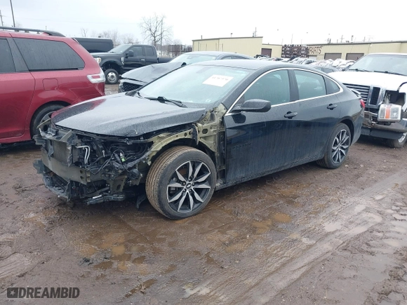 2020 Chevrolet Malibu RS with VIN 1G1ZG5ST1LF078367, listed as a IAAI auction lot 41707370 with 57,759 mi miles. Bid and sale history available at carsss.com. Image 2.