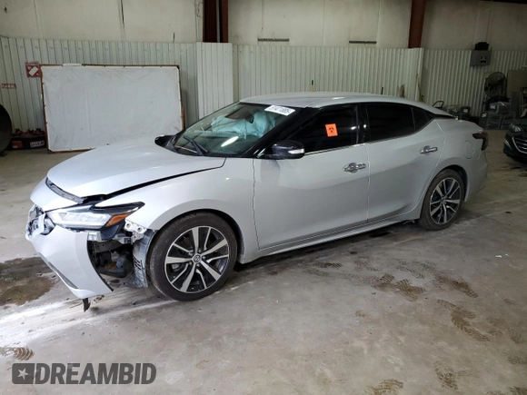 2021 Nissan Maxima SV z VIN 1N4AA6CV6MC514019, wystawiony jako Copart lot #51471885 z przebiegiem 85 114 mil mil oraz Szkoda całkowita • Salvage title. Historia ofert i sprzedaży dostępna na DreamBid. Obrazek 1.