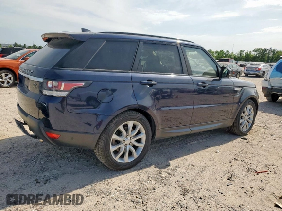 2017 Land Rover Range Rover Sport HSE with VIN SALWR2FK9HA694593, listed as a Copart auction lot 57265715 with 113,008 mi miles and Clean title. Bid and sale history available at DreamBid. Image 3.