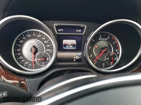 2016 Mercedes-Benz M 63 AMG with VIN 4JGDA7EBXGA758087, listed as a Copart auction lot 89385065 with 81,705 mi miles and Salvage Title. Bid and sale history available at carsss.com. Image 9.
