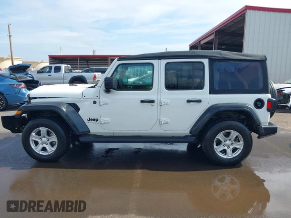 2023 Jeep Wrangler Willys with VIN 1C4HJXDG5PW566145, listed as a IAAI auction lot 41912872 with 50,290 mi miles and . Bid and sale history available at DreamBid. Image 14.