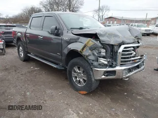 2015 Ford F-150 XLT with VIN 1FTEW1EG7FKE80275, listed as a IAAI auction lot 41721445 with 145,284 mi miles. Bid and sale history available at carsss.com. Image 1.