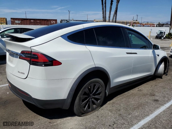 2019 Tesla Model X P100D with VIN 5YJXCBE49KF188700, listed as a Copart auction lot 53234724 with NaN miles and Salvage Title. Bid and sale history available at carsss.com. Image 3.