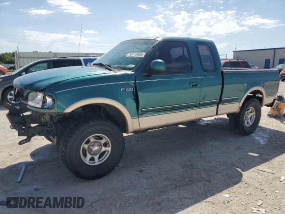 1997 Ford F-150 XL with VIN 1FTDX1861VKB19764, listed as a Copart auction lot 50773885 with 231,005 mi miles and Salvage Title. Bid and sale history available at carsss.com. Image 1.
