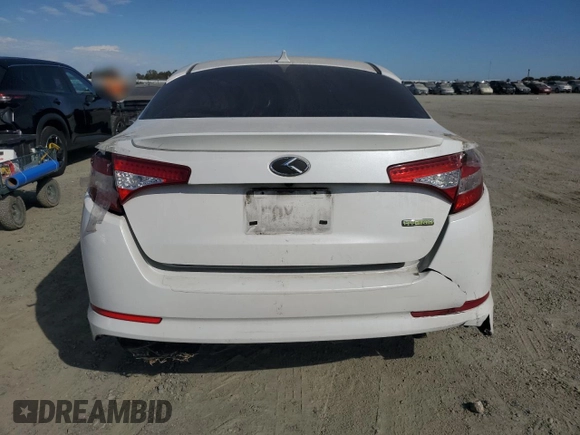 2013 Kia Optima Hybrid LX with VIN KNAGM4AD2D5061996, listed as a Copart auction lot 73626924 with 325,616 mi miles and Salvage Title. Bid and sale history available at carsss.com. Image 6.