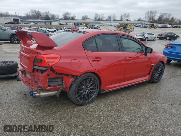 2015 Subaru WRX STI z VIN JF1VA2L68F9831609, wystawiony jako Copart lot #47884365 z przebiegiem 76 896 mil mil oraz Czysty tytuł • Clean title. Historia ofert i sprzedaży dostępna na DreamBid. Obrazek 3.