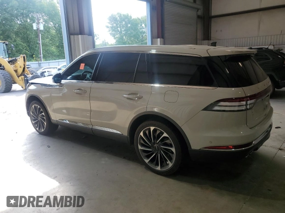 2021 Lincoln Aviator Reserve with VIN 5LM5J7XC9MGL13856, listed as a Copart auction lot 53813935 with 56,816 mi miles and Salvage title. Bid and sale history available at DreamBid. Image 2.