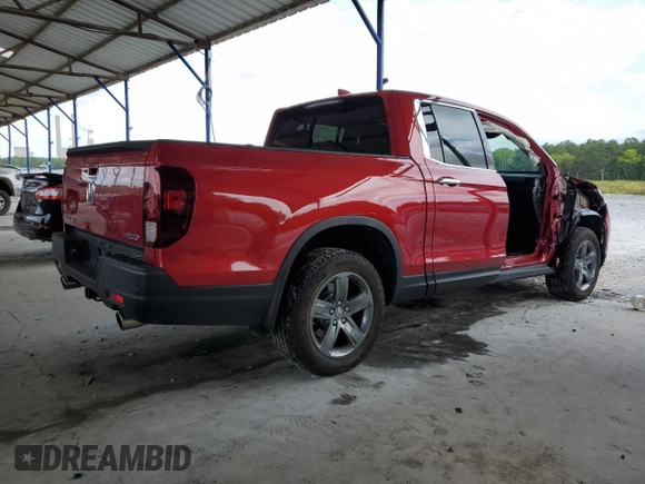 2022 Honda Ridgeline RTL-E z VIN 5FPYK3F72NB028692, wystawiony jako Copart lot #66997505 z przebiegiem 9 337 mil mil oraz Czysty tytuł • Clean title. Historia ofert i sprzedaży dostępna na DreamBid. Obrazek 3.