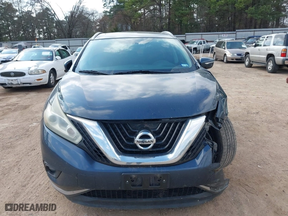 2015 Nissan Murano SL with VIN 5N1AZ2MH6FN221180, listed as a IAAI auction lot 41505930 with 125,896 mi miles. Bid and sale history available at carsss.com. Image 13.