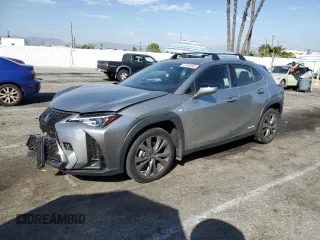 2019 Lexus UX with VIN JTHU9JBH2K2001124, listed as a Copart auction lot 47486965 with 21,654 mi miles and Salvage Title. Bid and sale history available at carsss.com. Image 1.