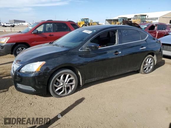 2015 Nissan Sentra SV with VIN 3N1AB7AP3FY231673, listed as a Copart auction lot 51539645 with 155,434 mi miles and Salvage Title. Bid and sale history available at carsss.com. Image 1.