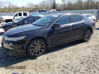 2015 Acura TLX V6 Advance with VIN 19UUB3F76FA009789, listed as a Copart auction lot 47651305 with 218,495 mi miles and Salvage Title. Bid and sale history available at carsss.com. Image 1.
