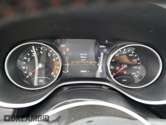2020 Jeep Compass Limited z VIN 3C4NJCCBXLT211330, wystawiony jako Copart lot #56938845 z przebiegiem 98 968 mil mil oraz Szkoda całkowita • Salvage title. Historia ofert i sprzedaży dostępna na DreamBid. Obrazek 9.