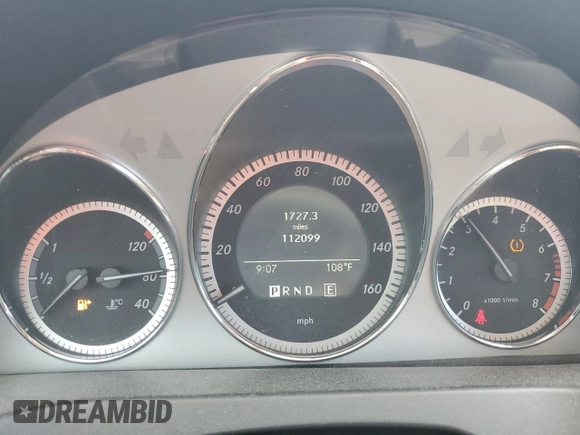 2011 Mercedes-Benz C 300 Sport with VIN WDDGF5EBXBR135236, listed as a Copart auction lot 60244025 with 112,099 mi miles and Clean title. Bid and sale history available at DreamBid. Image 9.