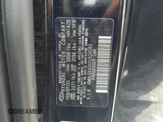 2023 Hyundai Elantra SEL with VIN KMHLS4AG6PU524083, listed as a Copart auction lot 56559725 with 38,435 mi miles and Salvage title. Bid and sale history available at DreamBid. Image 13.