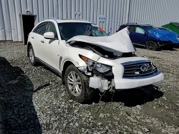 2014 Infiniti QX70 z VIN JN8CS1MU8EM450011, wystawiony jako Copart lot #47757235 z przebiegiem Nie podano mil oraz Szkoda całkowita • Salvage title. Historia ofert i sprzedaży dostępna na DreamBid. Obrazek 13.