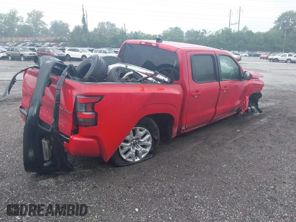 2023 Nissan Frontier SV with VIN 1N6ED1EK5PN656523, listed as a IAAI auction lot 42341035 with 38,653 mi miles and . Bid and sale history available at DreamBid. Image 4.