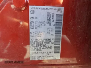 2018 Nissan Rogue SV with VIN 5N1AT2MT0JC841386, listed as a Copart auction lot 48594315 with 157,416 mi miles and Salvage Title. Bid and sale history available at carsss.com. Image 13.