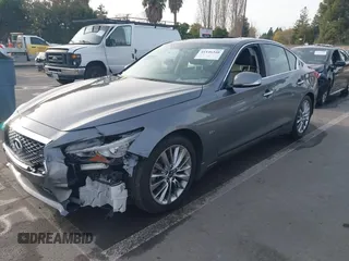2019 Infiniti Q50 3.0t LUXE with VIN JN1EV7APXKM542829, listed as a IAAI auction lot 41146340 with 43,708 mi miles. Bid and sale history available at carsss.com. Image 17.