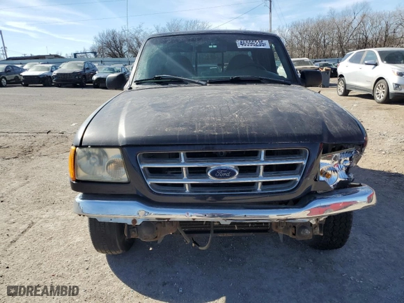 2002 Ford Ranger XL Fleet with VIN 1FTYR44UX2TA29455, listed as a Copart auction lot 46596235 with 115,901 mi miles and Salvage Title. Bid and sale history available at carsss.com. Image 5.